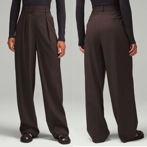 Lululemon Pleat-Front High-Rise Trouser *Regular Espresso